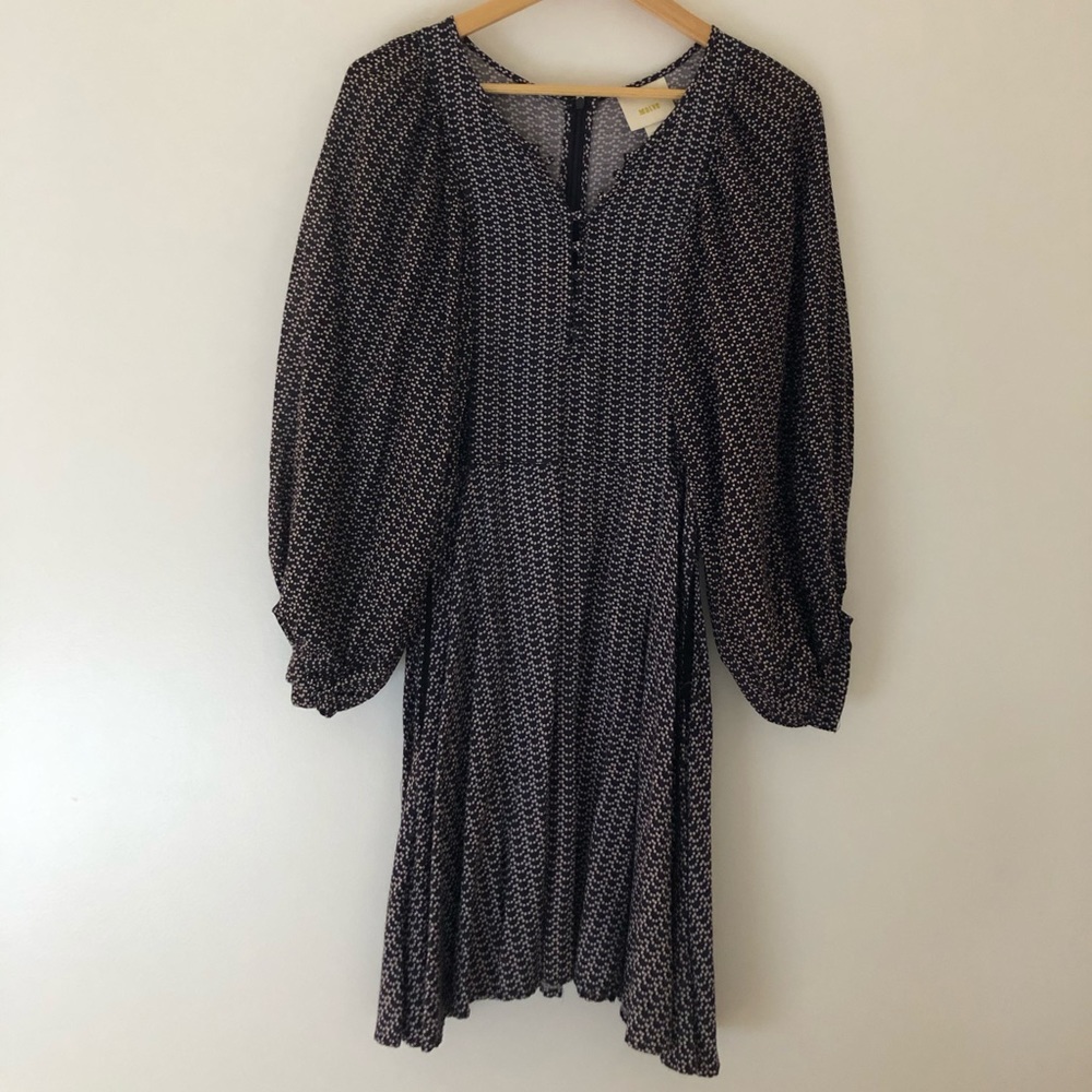 Anthropology Black Dress